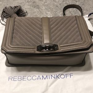 Rebecca Minkoff small grey leather/suede handbag
